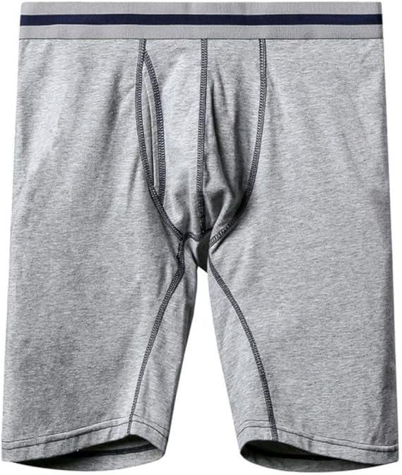 Long Shorts Underwear Soft Boxer Cotton Boxer Men's Solid Boxer Shorts