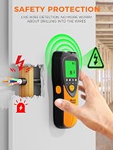 Mecurate 5-in-1 Stud Finder Wall Scanner with LCD Display and Audio Alarm view 6