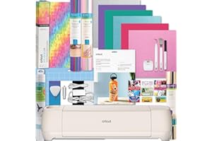 Cricut Explore 4 Machine Ultimate Sticker Sampler Bundle- Vinyl Roll, Infusible Ink, Sticker Making Set, Iron-On Roll, Tools and Cutting Mats, Beginner Cutting Machine Set for Die-Cutting Projects