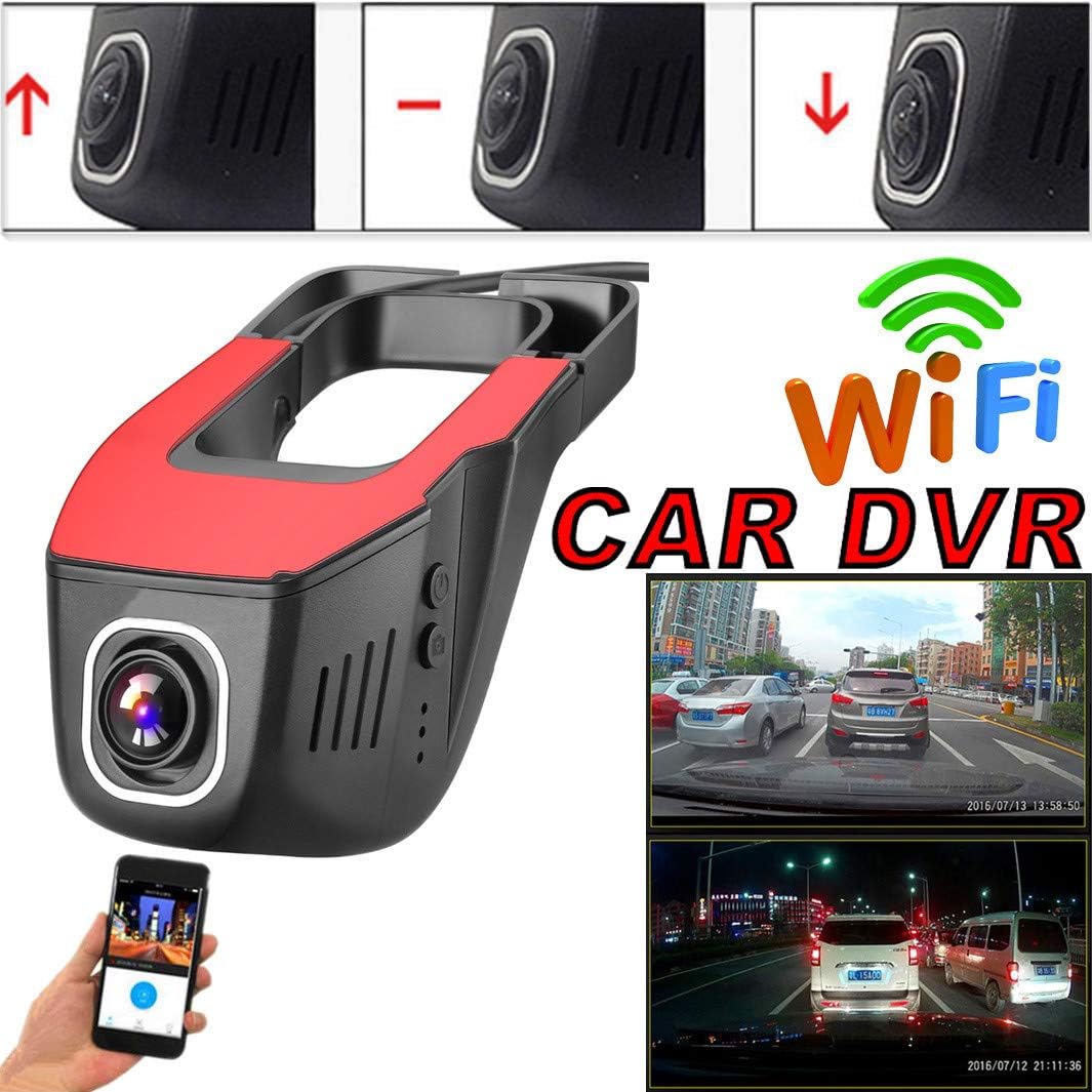 1080P HD WiFi Hidden Car Vehicle DVR Camera Video Recorder Dash Cam Night Vision (Black)