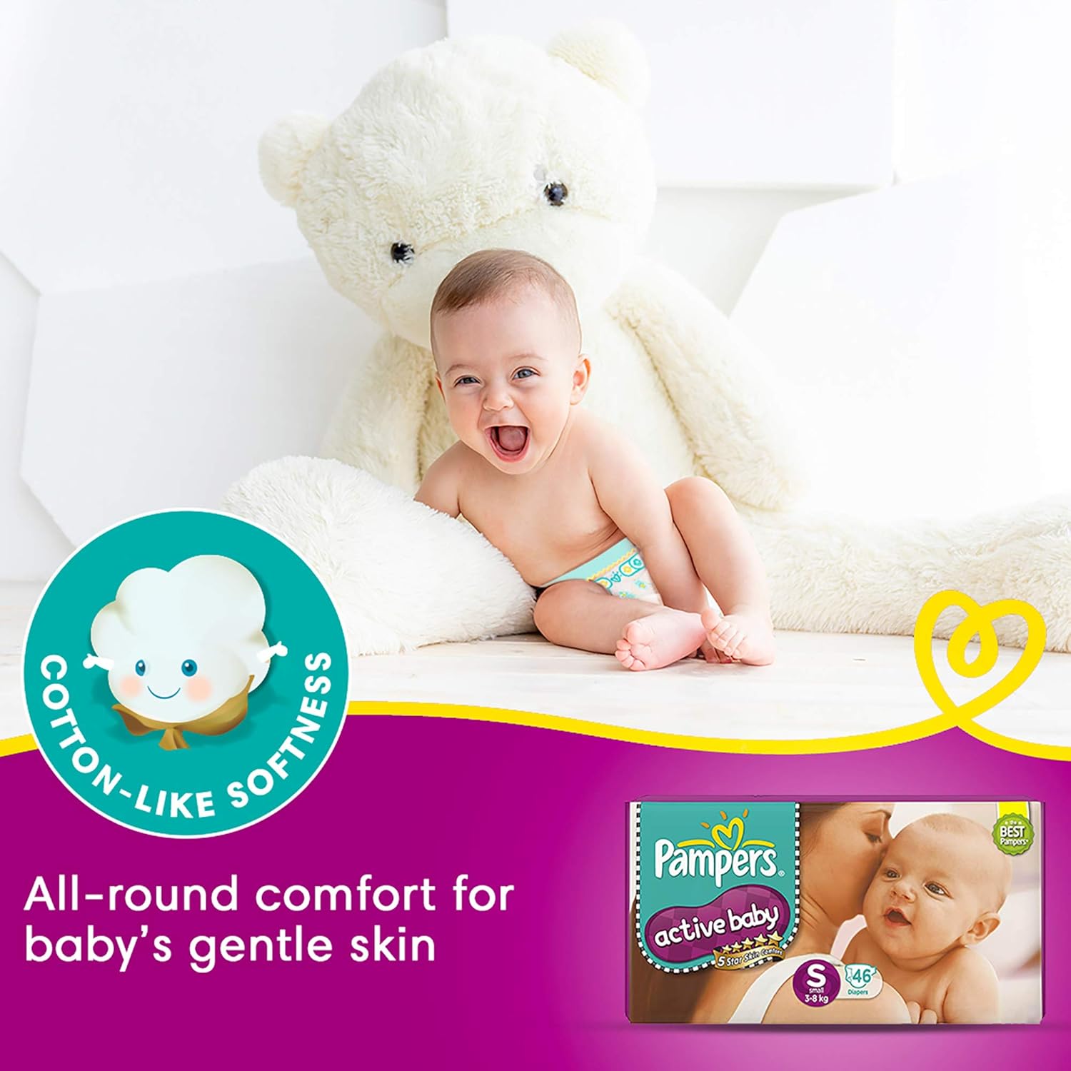 pampers active baby large 78