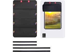 BREENHILL RV Door Window Shade Cover - Foldable Magnetic RV Blackout Window Cover with Privacy Features (25 * 16 in),Camper Trailer Door Window Cover, Waterproof Thickened Oxford Fabric
