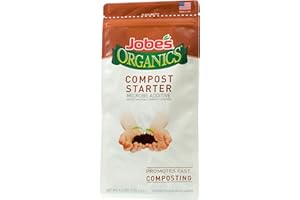 Jobe's Organics Fast Acting Granular Fertilizer Compost Starter, Easy Plant Care Compost Accelerator, 4 lbs Bag