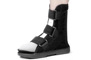 Estinko AFO Foot Drop Brace, Foot Drop Brace for Walking Drop Foot Brace Adjustable ALS, TBI, MS, Diabetes Stroke (Black, Medium)