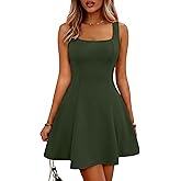 ANRABESS Women Summer Sleeveless Square Neck Cocktail Dress 2026 A-Line Casual Formal Beach Vacation Party Mini Dress