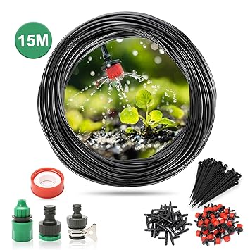 King Do Way Micro Drip Irrigation Kit Patio Plant Watering Kit