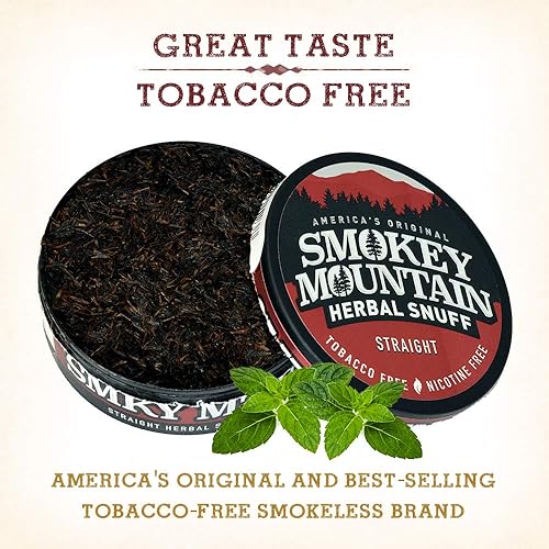 chewing tobacco in saudi arabia Smokey Mountain Herbal Long Cut – Straight – 5 Can Box - Tobacco Free and  Nicotine Free Snuff in Saudi Arabia