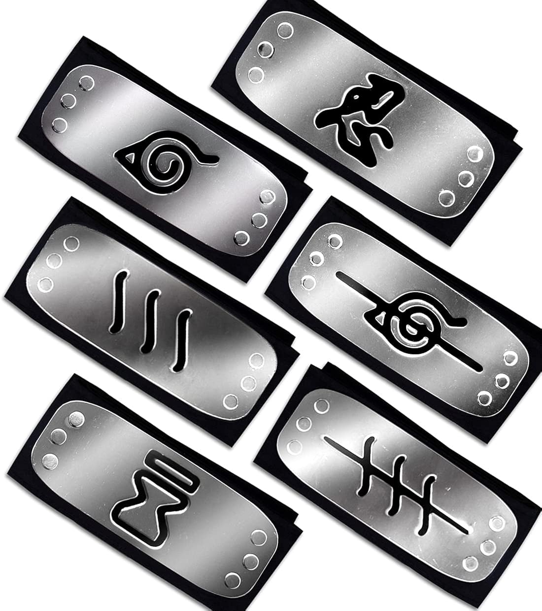 Naruto Headband Metal, Naruto Leaf Village Headband for Ninja Themed Party, Fit for Kids/Adult