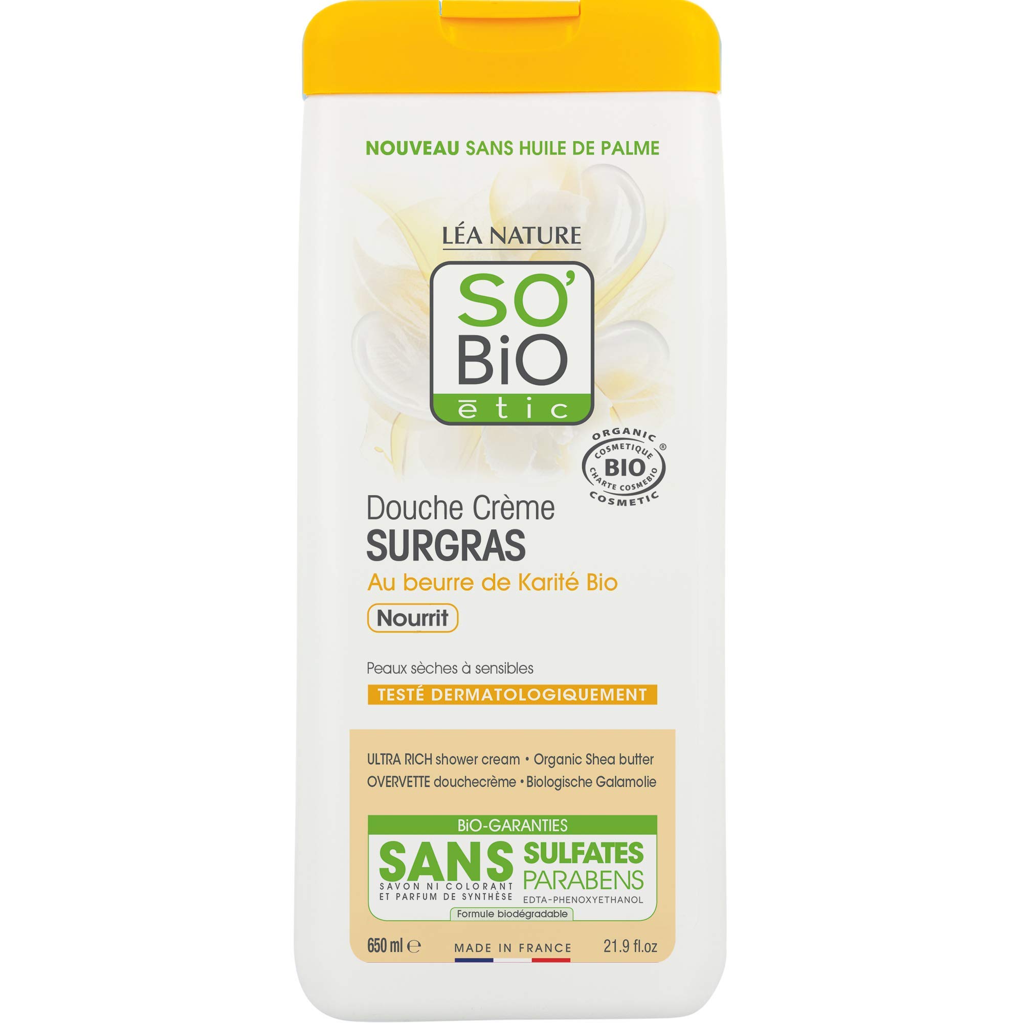 So 'Bio Étic Surgras Shower Cream with Organic Shea Butter Oil 650 ml