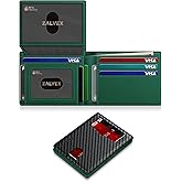 Wallet for Men Slim RFID Blocking Leather Credit Card Holder Wallet for 14 Cards, Bifold Minimalist Thin Wallet with 2 ID Windows & Cash Slot, Front Pockt Carteras Para Hombres, Birthday Gifts for Men