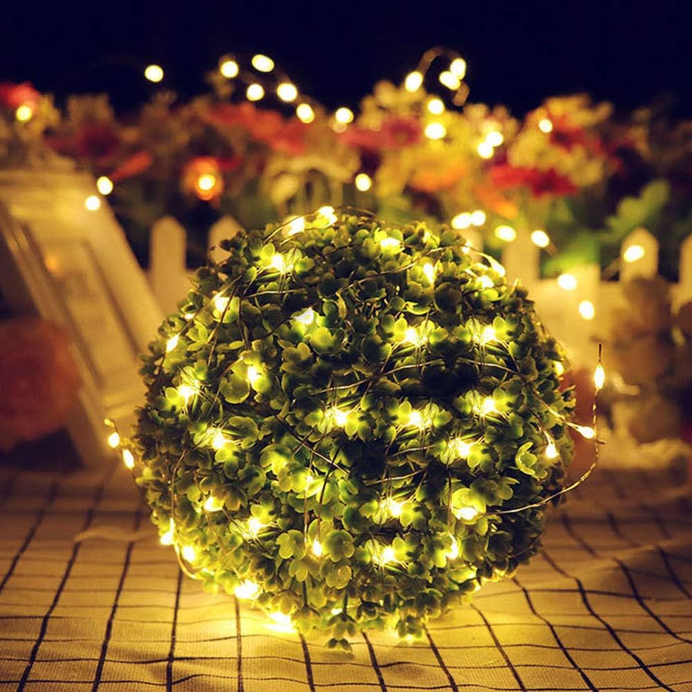Koxly Fairy String Lights , 6 Pack 7ft 20 LED Starry Light CR2032 Battery Included Operated Decorative Twinkle Strings for Indoor Bedroom Outdoor Wedding Party Christmas Festival Decorations: Home Improvement