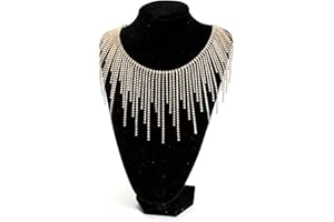 THARAHT Rhinestone Fringe Trim Irregular Fringe Trim Rhinestone Ribbon Tassel Chain for Jeans Clothing Accessories DIY Decoration 2Yard,Gold
