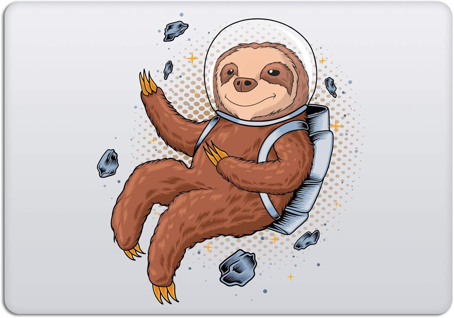 Laptop Stickers MacBook Decal - Removable Waterproof Vinyl - Astronaut Sloth Animal Decal Skin for Apple MacBook Air Pro 13 15 inch Mac Retina - Decorative Sticker by Artsybb