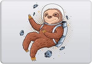 Laptop Stickers MacBook Decal - Removable Waterproof Vinyl - Astronaut Sloth Animal Decal Skin for Apple MacBook Air Pro 13 15 inch Mac Retina - Decorative Sticker by Artsybb