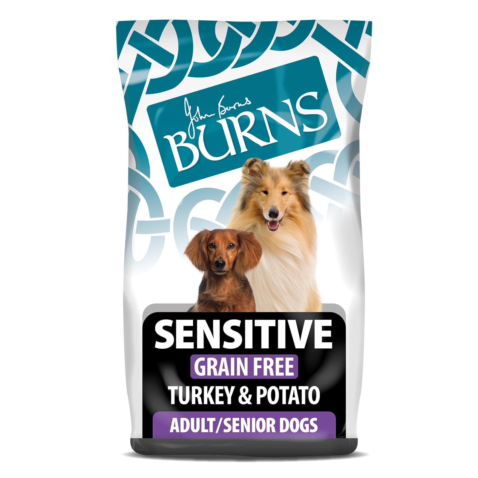Burns Pet Nutrition Complete Dry Hypoallergenic Dog Food For Sensitive Dogs Turkey and Potato 2 kg