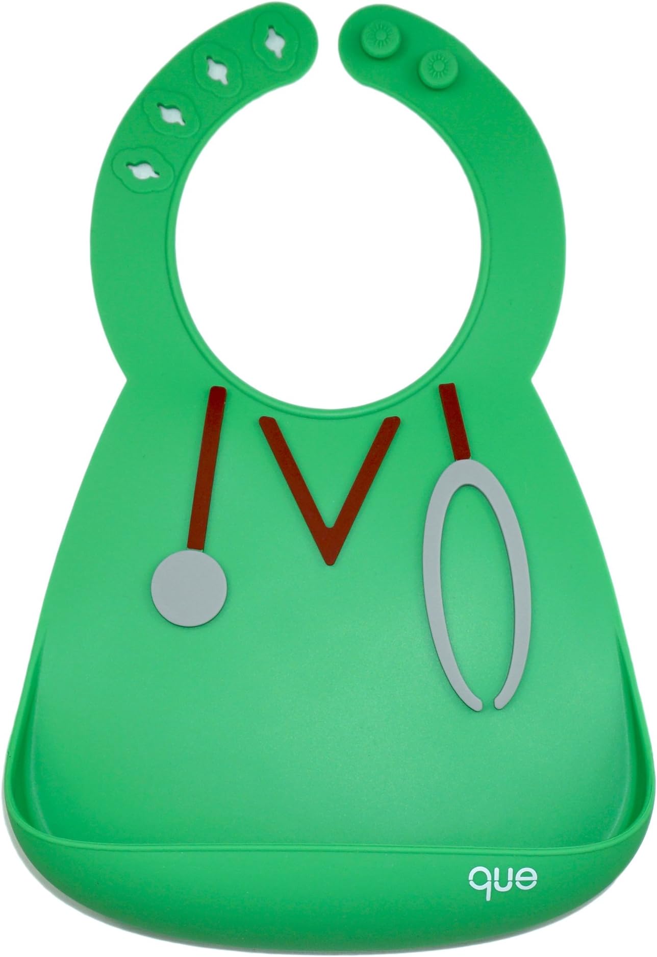 que Bibs - Soft & Adjustable Silicone Bibs Doctor