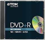TDK 4.7GB 16x DVD+R 10 Pack Jewel Case - High Speed Recording Media view 2