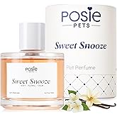 Posie Pets Dog Cologne Spray with Long Lasting Jasmine, Musk, and Vanilla Scent - Vegan Alcohol-Free Pet Deodorizer for Smelly Dogs - Water-Based Luxury Puppy Grooming Fragrance - Sweet Snooze 3.4FlOz