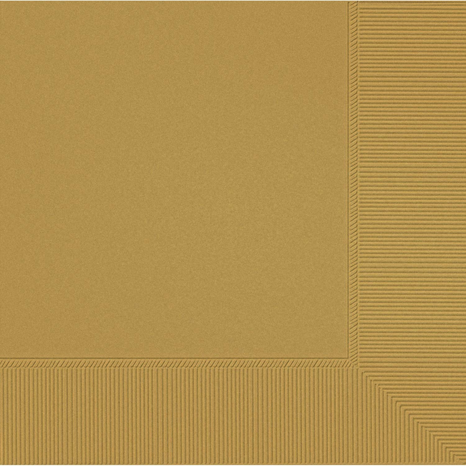amscan Gold 2-Ply Luncheon Napkins Party Pack 33cm-20 Pcs