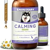 Dog Calming Drops for Dogs, Anxiety Stress Separation Sleep Aid 60ML | GABA, L-Tryptophan, L-Theanine, Chamomile, Storm Thunder Travel, Anxiety Stress Relief for Dog Calming for Dog for Fireworks