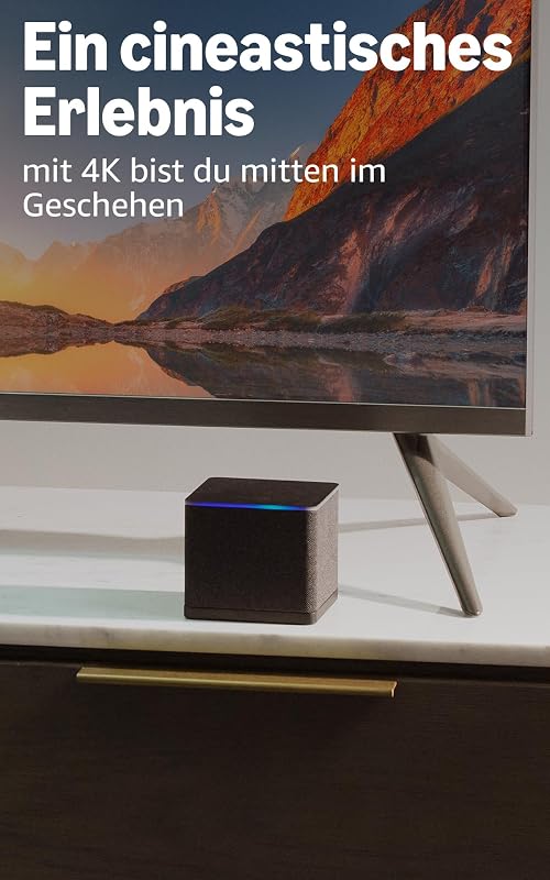 Fire TV Cube (Neueste Generation) | Streaming-Mediaplayer mit Sprachsteuerung mit Alexa, Wi-Fi 6E, 4K Ultra HD, finde Serien schneller mit Alexa+