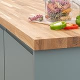 domli Solid Oak Kitchen Worktop 2000mm x 620mm x 40mm Premium Timber view 3