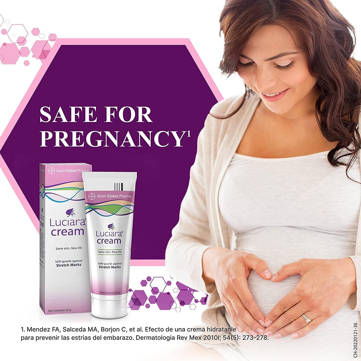 QURA Anti-Stretch Marks Cream 50g, 1.76 Ounce