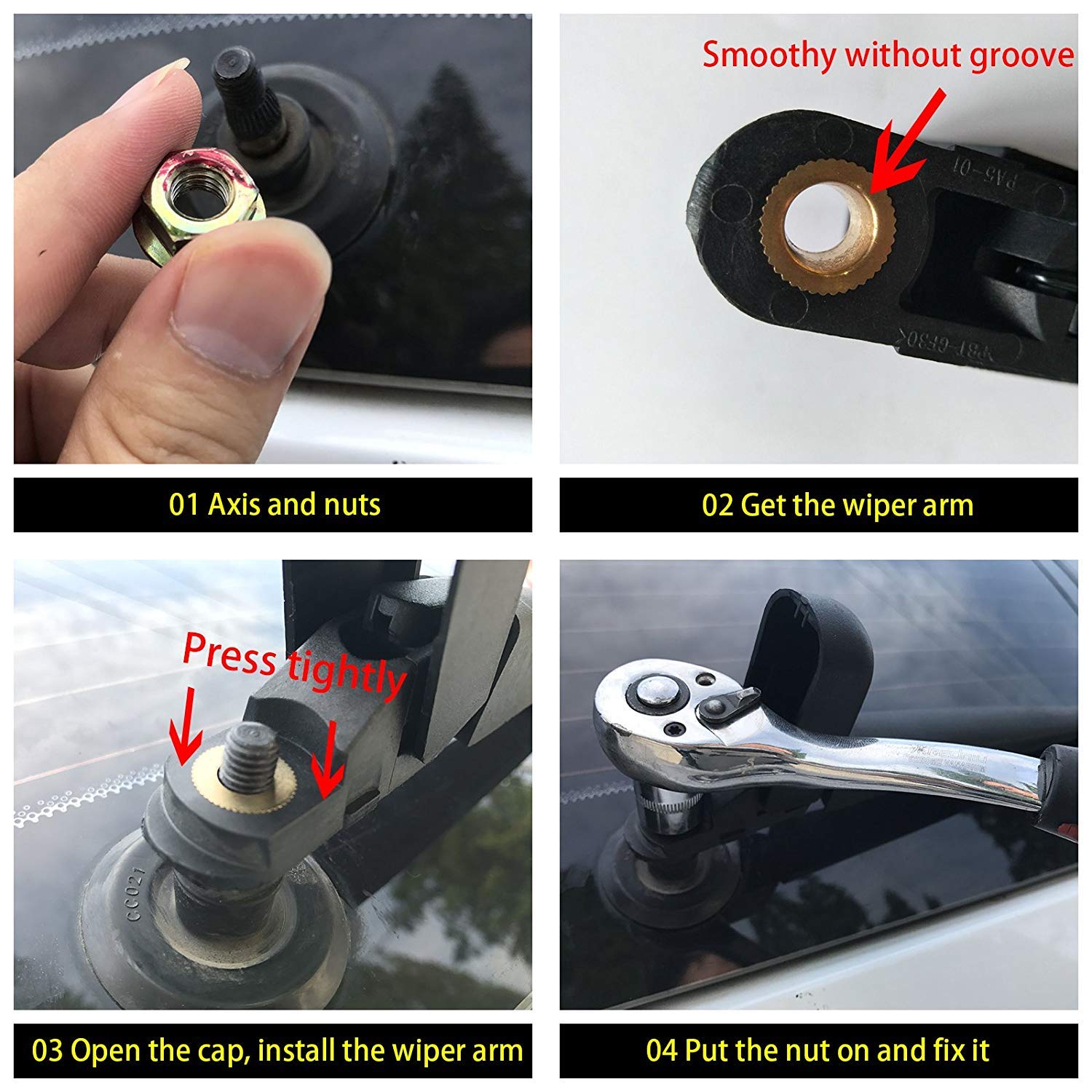 Taxifarereview2009 2010 Ford Escape Rear Wiper Motor Nut