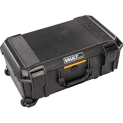 Pelican Vault v525 Case with Padded Dividers for Equipment, Electronics Gear, Camera (Black)