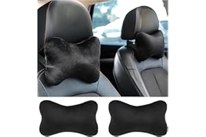 YGDMD 2PCS Car Headrest Pillow,Soft & Comfortable Car Neck Pillow for Driving Fatigue Relieve,All-Season Universal Cars Head Rest Pillows Automotive Interlor Accessorles for Cars,SUVs