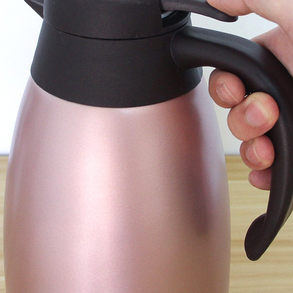Kaffeekannen Edelstah doppelwandig vakuumisoliert Tee Isolierkanne Karaffe -2litre