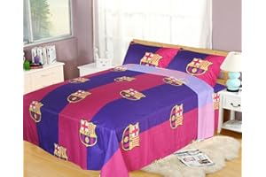F.C. BARCELONA FCBarcelona King Size 4pc Sheet Set, Navy
