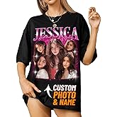 NAZENTI Custom Bootleg Rap Tee, Custom T-Shirts with Picture, Retro Custom Bootleg, Valentine's Gifts for Him Her