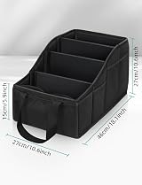 YOHOOLYO Car Seat Organiser Back Seat with 4 Compartments 4 Cup Holders view 6