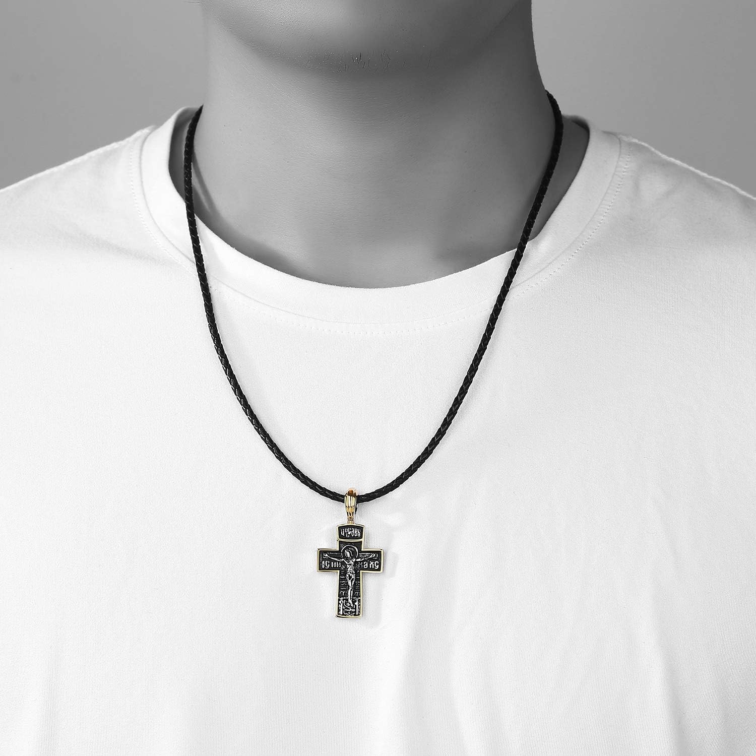 Croix Chretienne Homme Bible Collier Religieux Pendentif Croix Femme Chaine Avec Pendentif Acier
