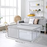 BEJOY Baby Playpen 150cm Compact Safe Foam Mesh Zipper Door Indoor Outdoor view 2