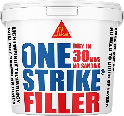 Everbuild Sika One Strike Ready to Use Filler White 1 Litre