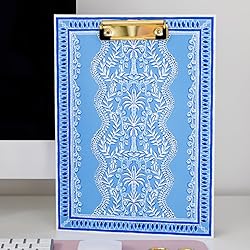 Lilly Pulitzer Blue Clipboard Folio with Notepad