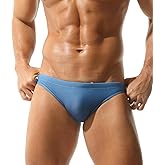 Mens Gradient Swim Briefs Stylish Comfortable Bikini Swimwear Sexy Micro Swimsuit Bathing Suit