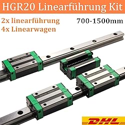 Linear Guide Rail 2 X HGR 20-1200mm Linear Slide