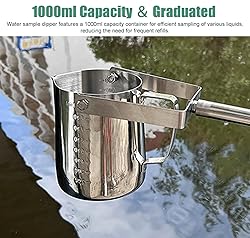 CMYUN 1000 Ml Water Sampler Dipper with Telescopic
