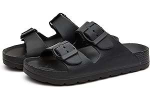 EasyStar Boys and Girls Adjustable Strap EVA Slipper Sandal