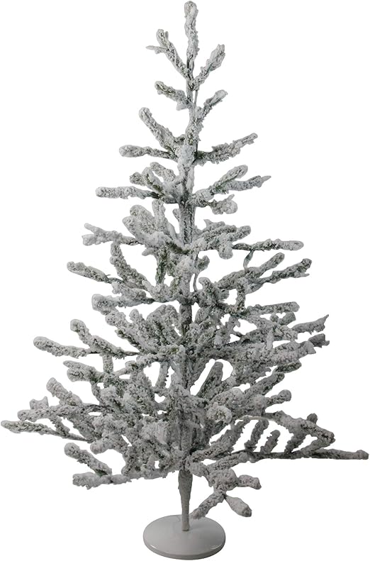 Amazon Com Northlight Frosted Flocked And Iced Christmas Trees White Home Kitchen