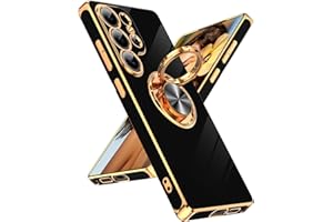 Compatible for Samsung Galaxy S20-FE-5G Case: with Tempered Glass Screen Protector [2 Pack], Ring Holder Magnetic Kickstand, 