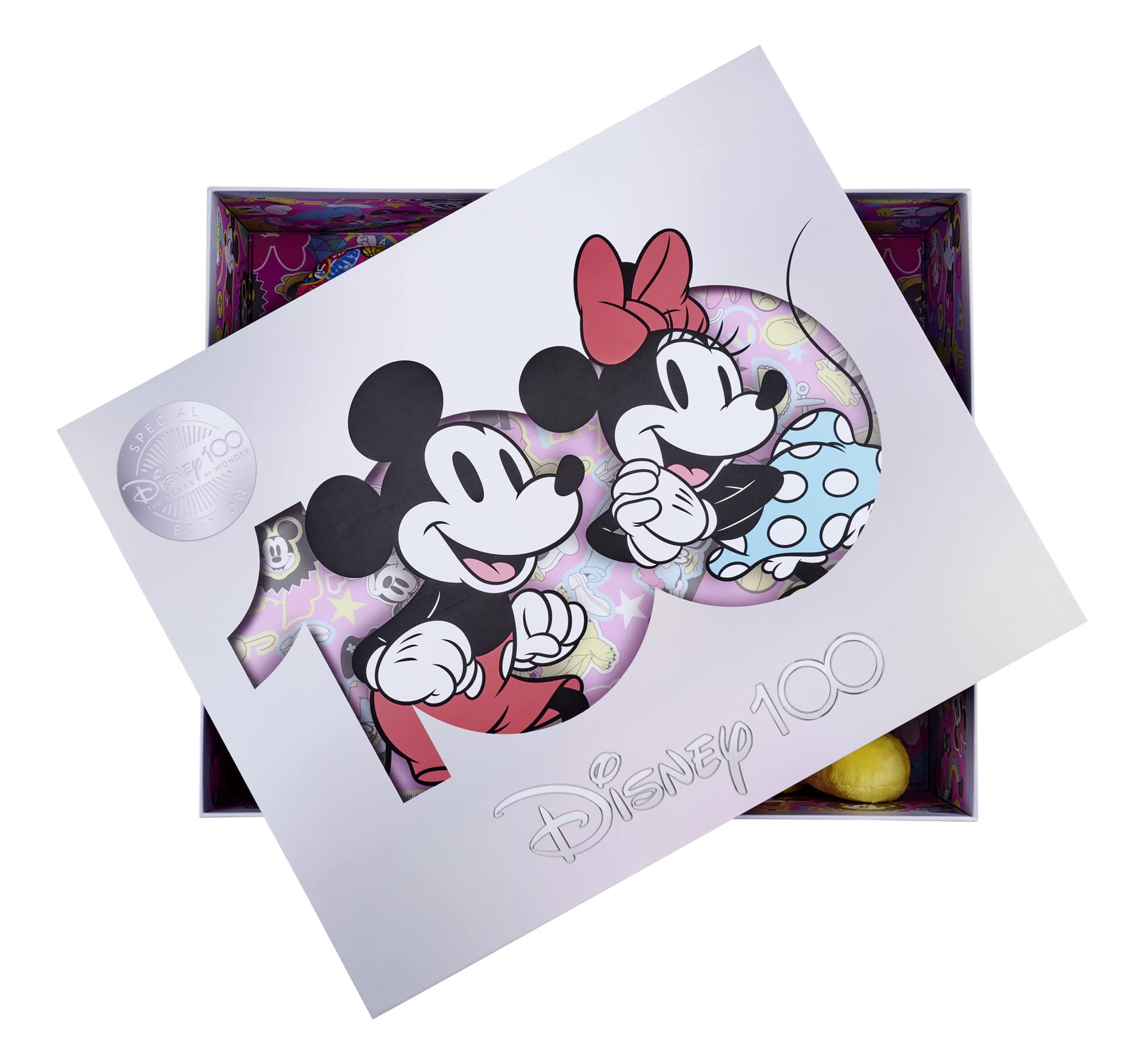 Simba 6315870124 - Disney Mickey & Minnie Mouse 100 Jahre Collector-Set, 33cm Plüsch, Limitierte Sammler-Edition, Geschenk-Box, Amazon exklusiv, Zertifikat & Seriennummer, für Erwachsene & Kinder 7