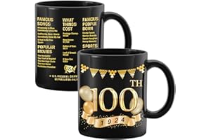 GREATINGREAT 100th Birthday Gifts For Men Women, Gift For 100 Years Old, 1924 Birthday Gifts, Gift Ideas For 100 Year Old Men Woman, Birthday Gifts For Men Women Turning 100, 1924 Birthday Coffee Mug