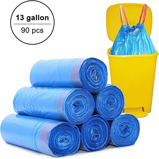 HCLKSTORE 50 Liter Trash Bags, Bin Bags 50 L Strong Durable Handy