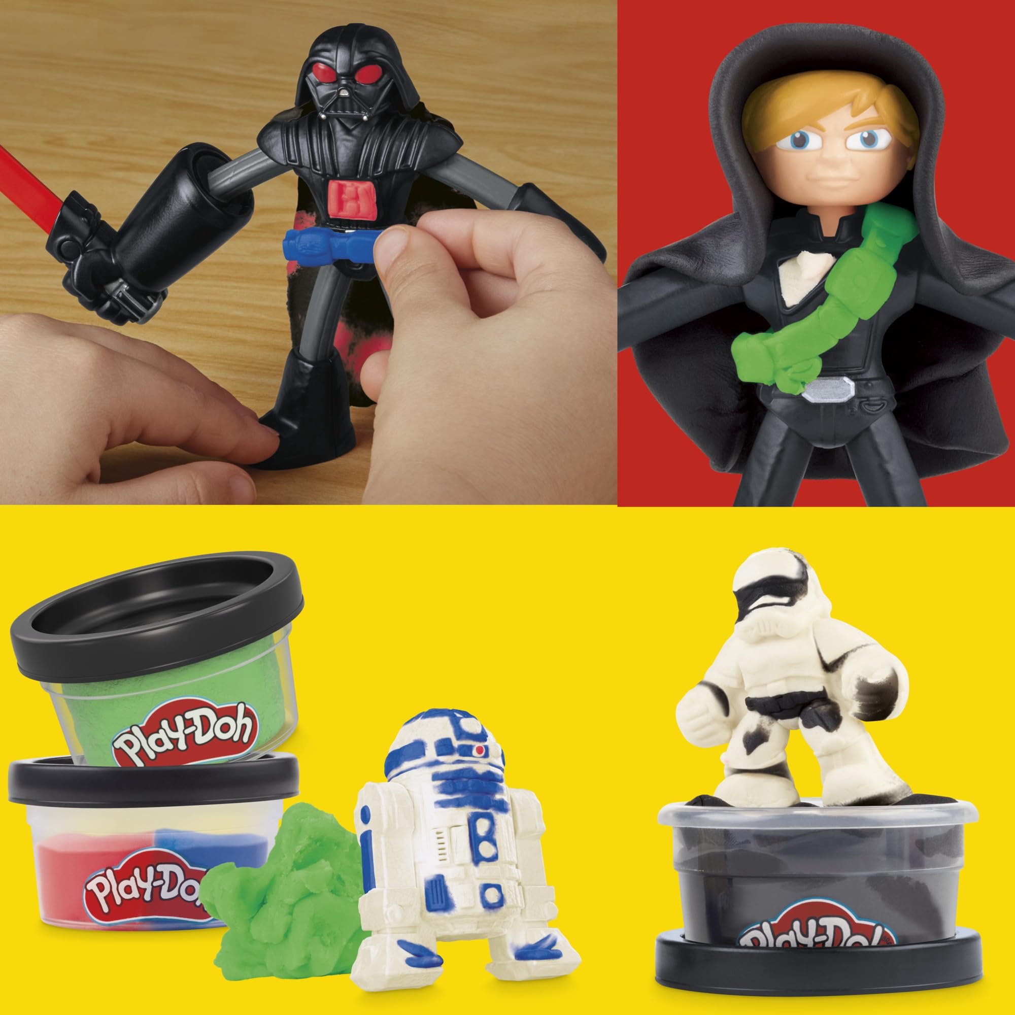 Play-Doh Star Wars Galaktische Knet-Abenteuer Action-Figurenset (10 cm) 3