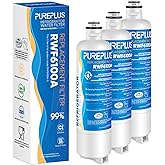 PUREPLUS BORPLFTR50 Replacement for Bosch 11025825 Ultra Clarity Pro Refrigerator Water Filter, Compatible with 12033030, 12028325,11025825, BORPLFTR55, WFC100MF, B36CT80SNS, B36CL80ENS, 3Pack