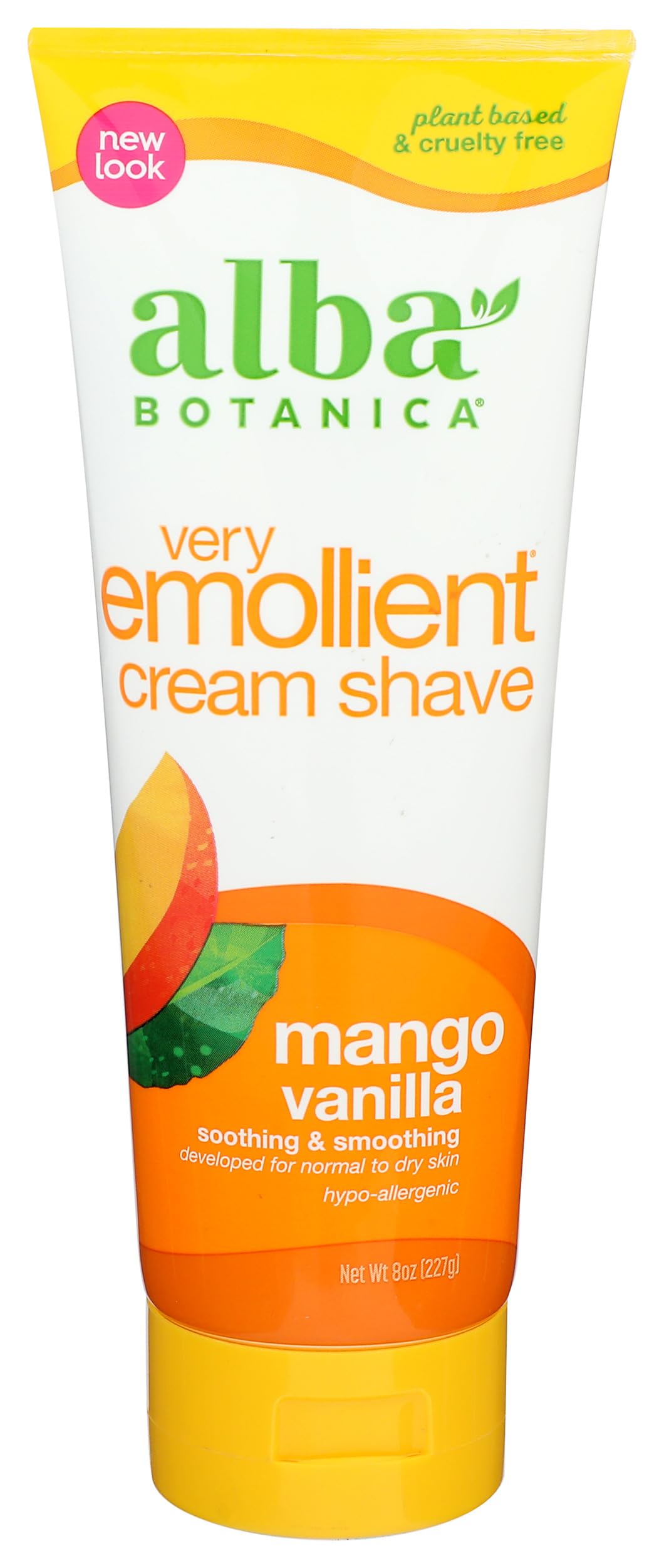 Alba Botanica Very Emollient Mango Vanilla Shave Cream, 100 g